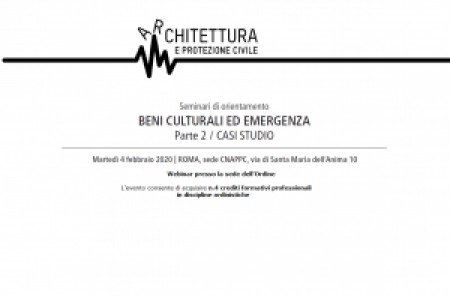 Seminario: “Beni culturali ed emergenza” /Parte 2–CASI STUDIO